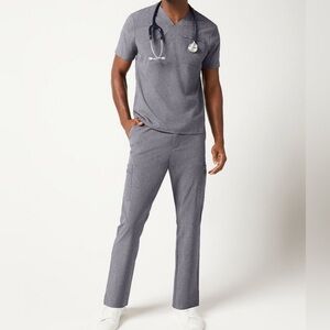 Jaanuu Scrub Set - one pocket top and 4 pocket straight leg bottom